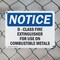 Signmission D-Class Fire Extinguisher For Use On Combustible OSHA Notice Sign, Plastic, 14in W x 10in L, 2PK OS-2PACK-NS-P-1014-L-10941 - alternate 8